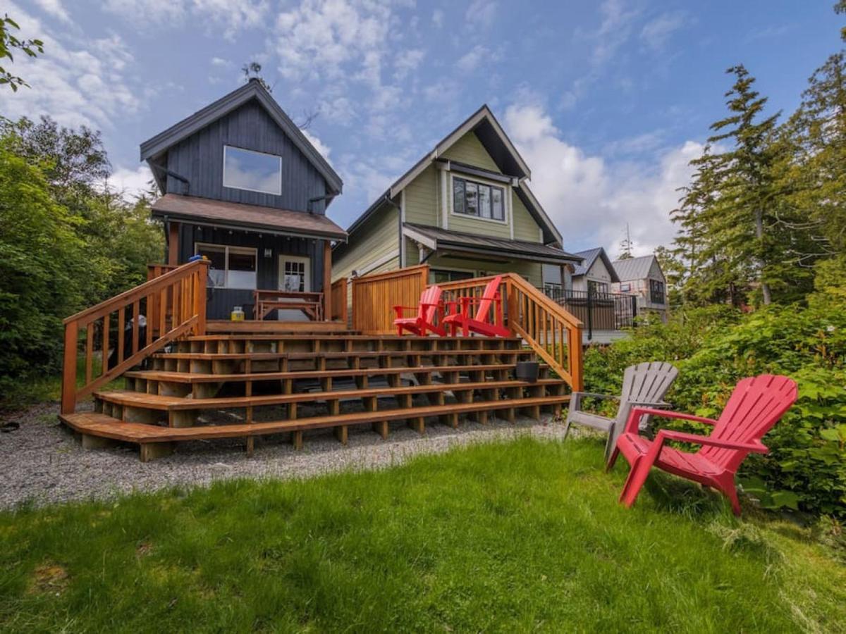 Bear Coast, Cabin With Hot Tub, Patio, And Waterview Villa Ucluelet Exterior photo